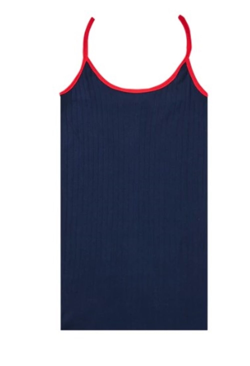 NØRGAARD PAA STRØGET STRAP TOP KONTRAST MARINE/RED